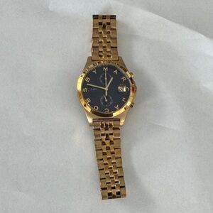 Marc Jacobs Gold Watch with Black Face